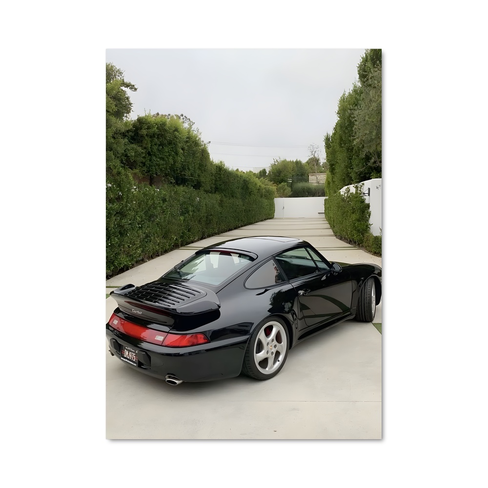 Poster dynamique turbo – affiche Porsche